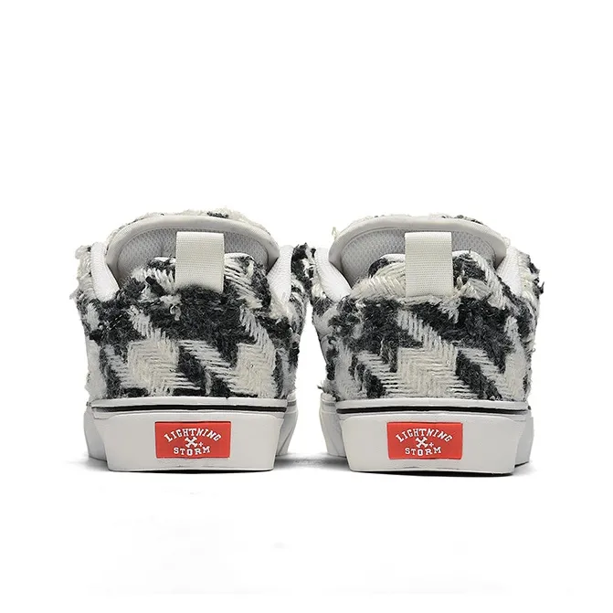 VFTS Lightning Skateboard Shoes Anti Slip And Wear Resistant Height Increasing Low Top Students Preppy Style Unisex-23