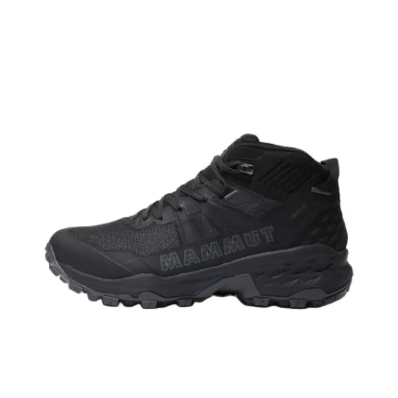 MAMMUT Sertig II Anti Slip Wear Resistant Mid Top Hiking Shoes Men's Black-2