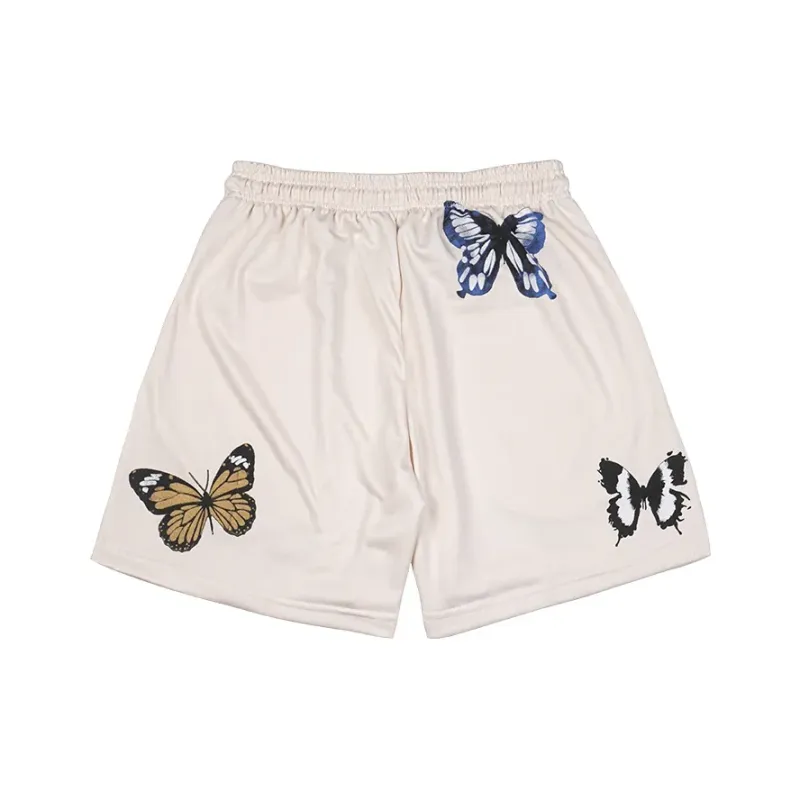 ZOTRANS Casual Shorts Unisex Tatum Butterfly Apricot-1