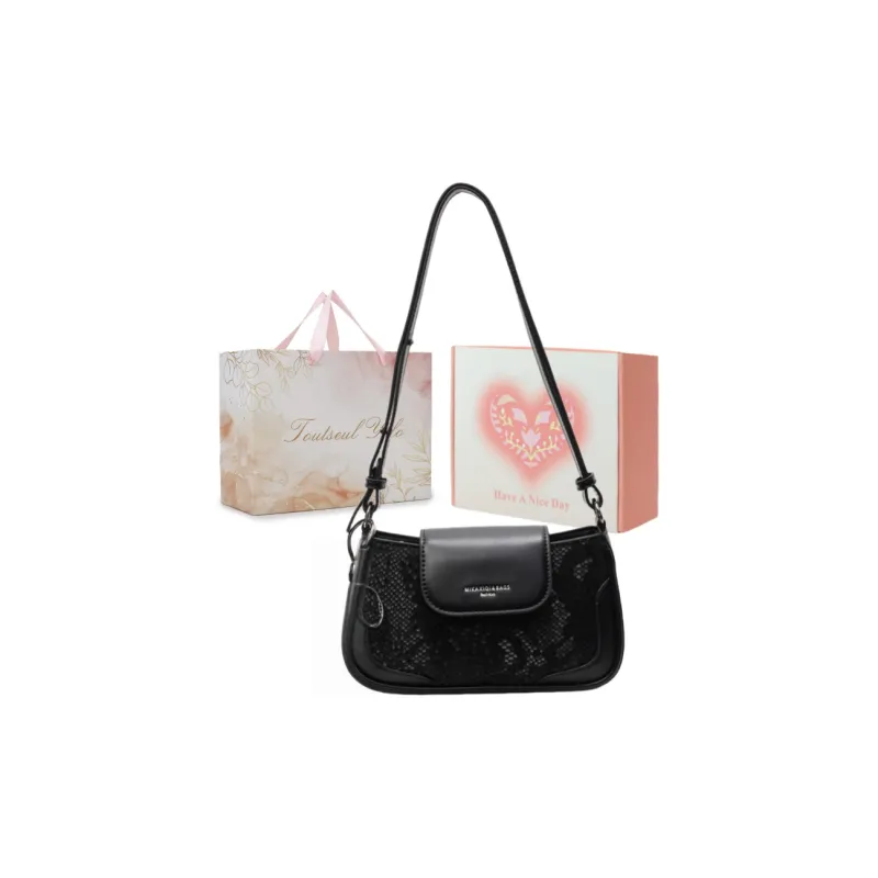 TOUTSEUL YOLO PU Shoulder Bag Regular Women's Ecru/Silver/Black/Pink-24