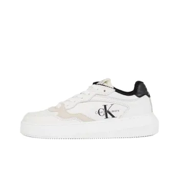 CKJ CALVIN KLEIN JEANS Chunky Low Top Skateboard Shoes Women's White