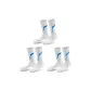 3 Pack (White Blue *3)