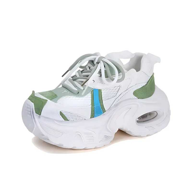 LIANGHUO Cushioning, Slip Resistant, Lightweight Low Top Chunky Sneakers Women's-2