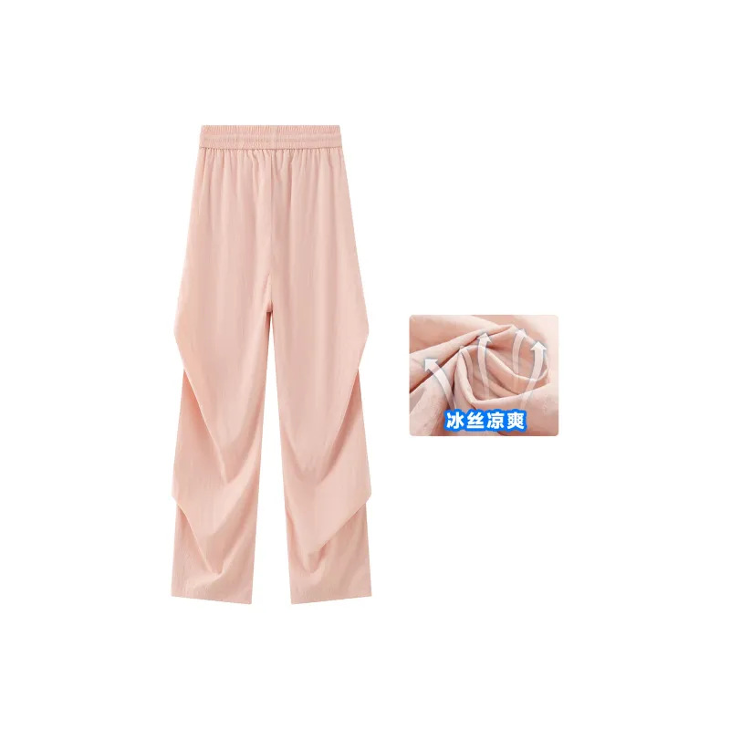 SOIE Casual Pants Unisex Gray White-9