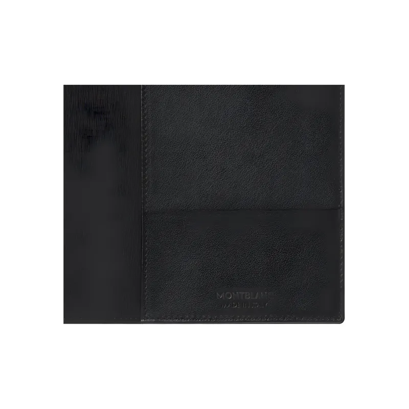 MONTBLANC Leather Card Holder, Passport Holder Regular Unisex Black-5