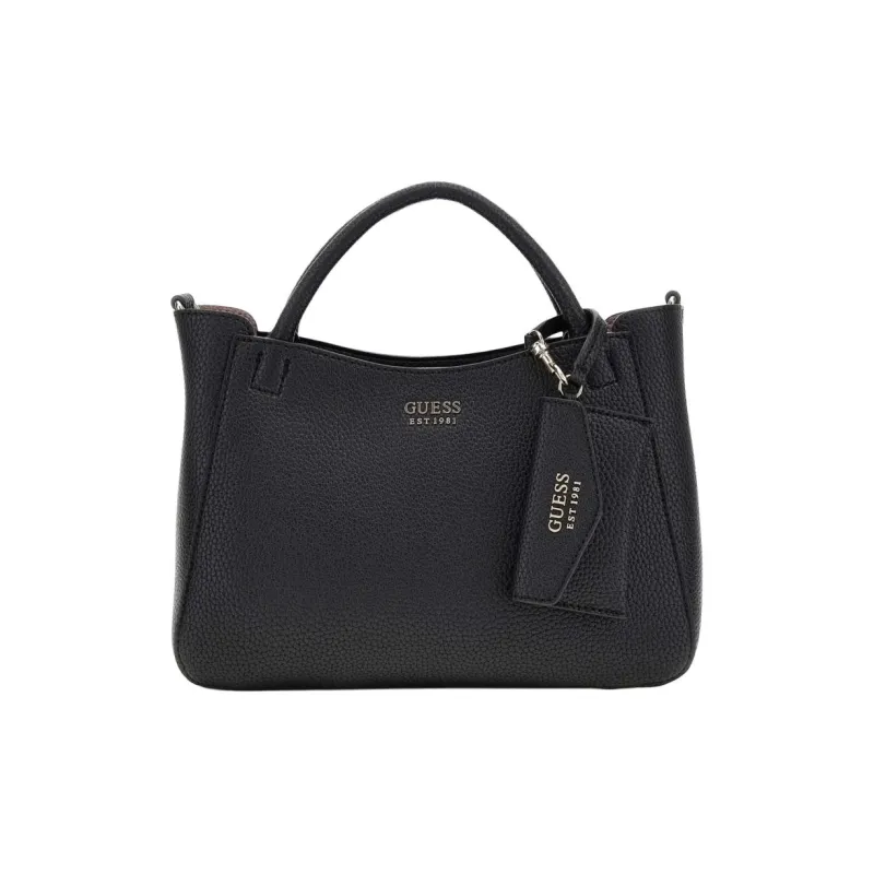 GUESS PU One Shoulder Handbag Medium Size Women's Black-0