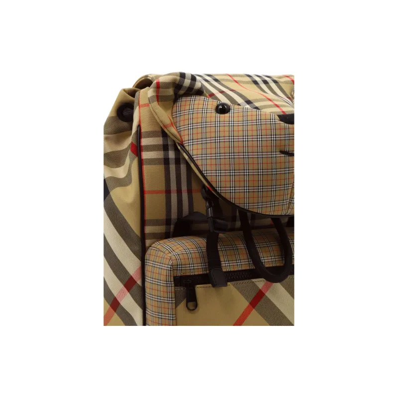 Burberry Cotton Backpack Kids' Beige-3