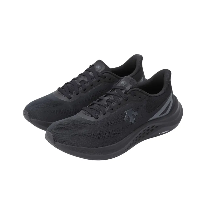 DESCENTE Run Step Abrasion Resistant Low Top Running Shoes Unisex Black-1