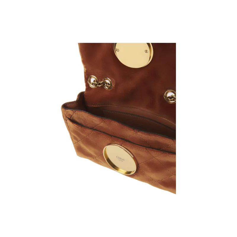 Chloe Cotton Crossbody Bag, Shoulder Bag Trumpets Women's Brown-4
