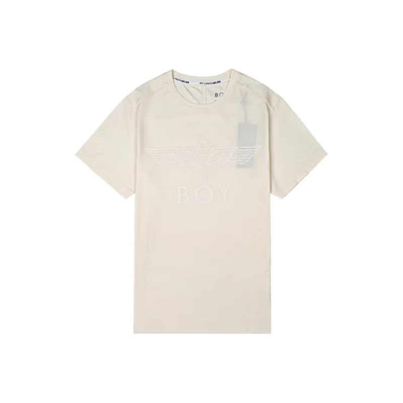 Boy London T Shirts Unisex Ecru-0