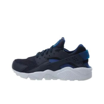 Nike Air Huarache Abrasion Resistant Breathable Low Top Running Shoes Unisex Black Blue