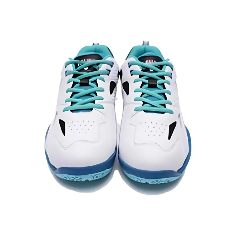 RSL Cushioning Anti Slip And Wear Resistant Low Top Badminton Shoes Men's White Green-2