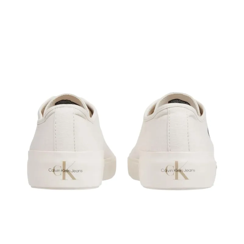 CKJ CALVIN KLEIN JEANS Low Top Canvas Shoes Men's White-2