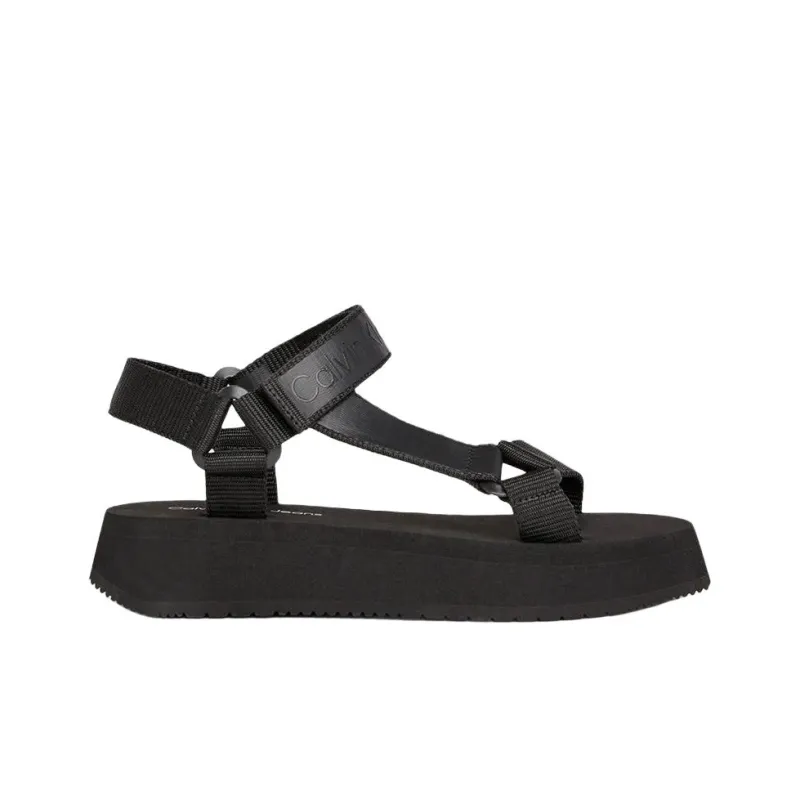 CKJ CALVIN KLEIN JEANS Beach Sandals Women's Black-1