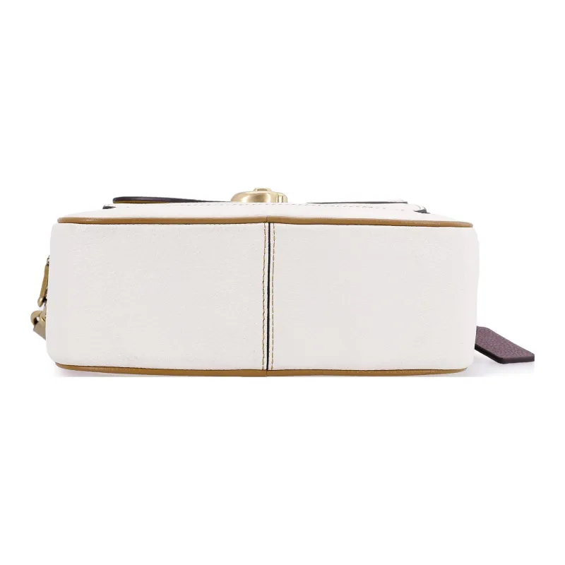 COACH Willow Leather Camera Bag, Shoulder Bag, Crossbody Bag Small Size Women's White-3