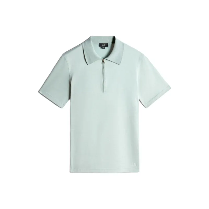 Dunhill Polo Shirt Men's Aqua Blue-0