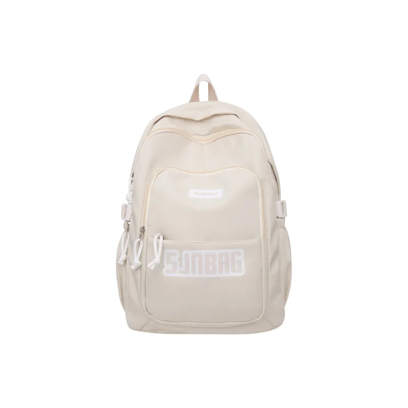 OURFUN Oxford Backpack Unisex White/Black/Purple/Yellow/Green-0