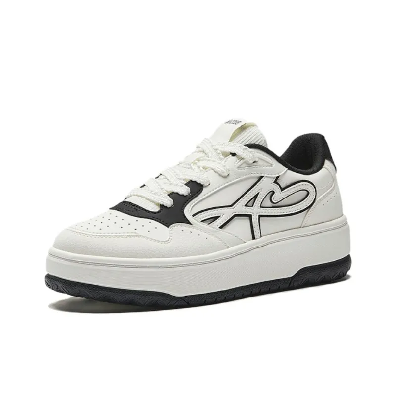 Anta Coverage Cushioning Low Top Skateboard Shoes Women's White-1