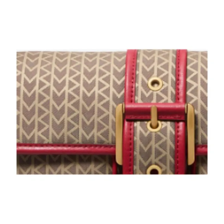 MICHAEL KORS Colby Polyester Handbag, Shoulder Bag Medium Size Women's Dark Red-2