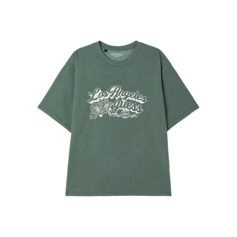 GUESS T Shirts Unisex Dark Green-0