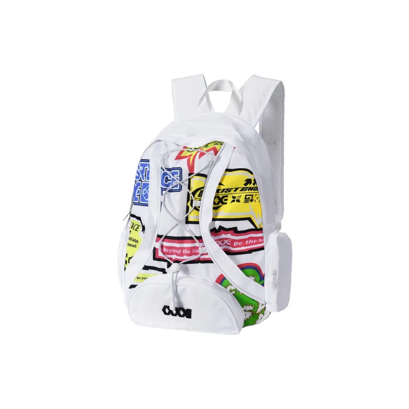 COEXISTENCE Polyester Backpack Unisex Black-16