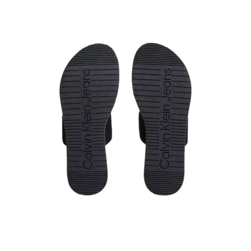 CALVIN KLEIN Abrasion Resistant Slide Slippers 6cm Women's Black-5