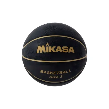 MIKASA Rubber Basketball Black/Gold Size 3 Ball Competition Unisex
