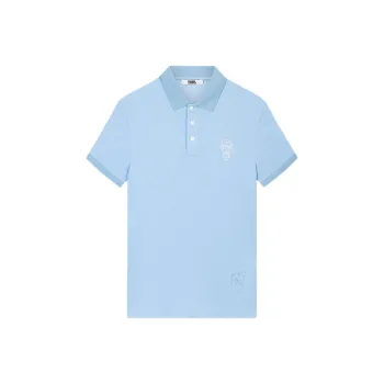 KARL LAGERFELD Polo Shirt Men's Light Blue
