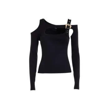 VERSACE JEANS COUTURE Cut-Out Detailed Midi Dress