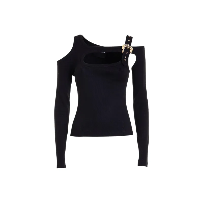 VERSACE JEANS COUTURE Cut-Out Detailed Midi Dress-0