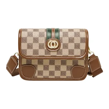 Narandu Pvc Small Square Bag, Shoulder Bag, Crossbody Bag, Mom Bag Regular Women's Khaki