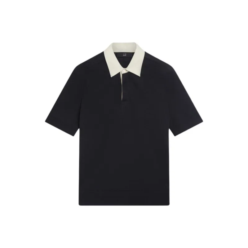 Dunhill SS25 Polo Shirt Men's Marine Blue-0