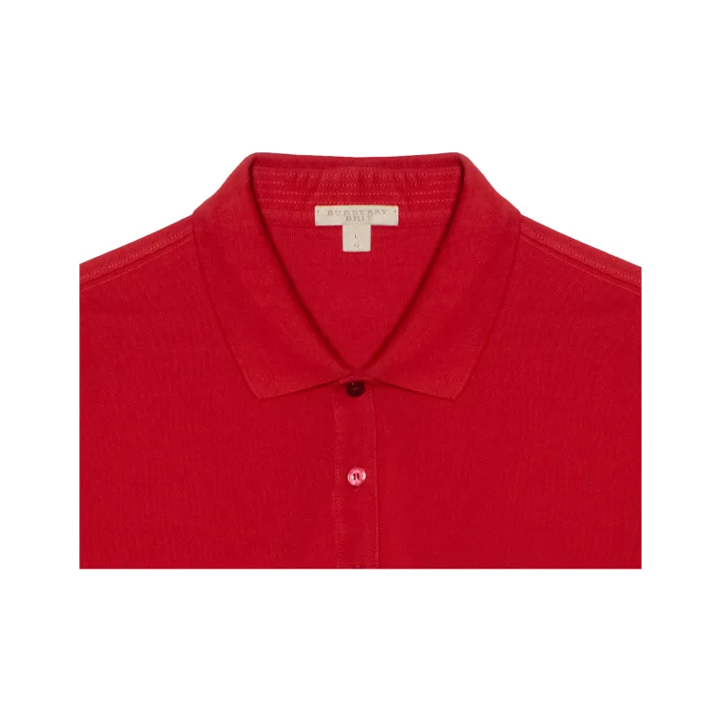 Burberry Polo Shirts Men Red-5