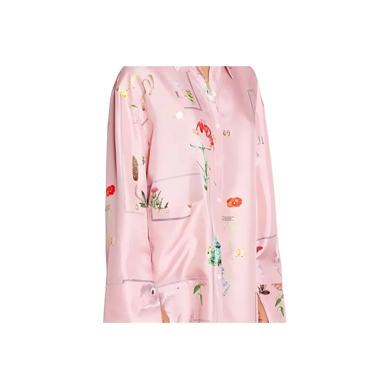 Lanvin SS23 BOTANICA Shirts Unisex Pink-1
