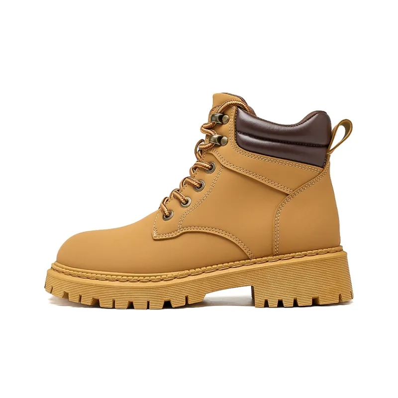 Warrior Ankle Length Martin Boot Unisex Brown-0