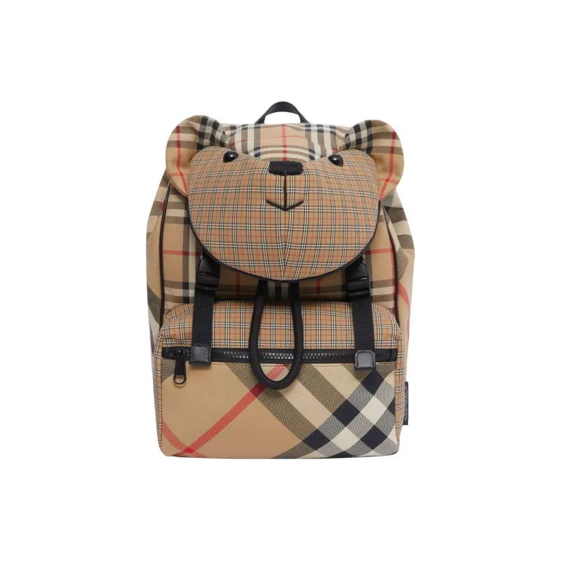 Burberry Cotton Backpack Kids' Beige-0