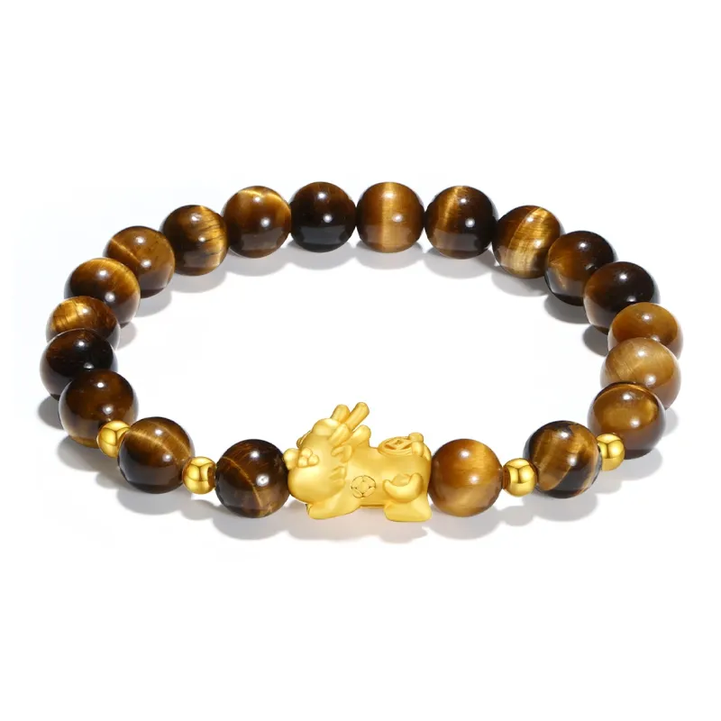 PUTUOSHANWENCHUANG Tiger's Eye Stone Jade Bracelets Unisex-0