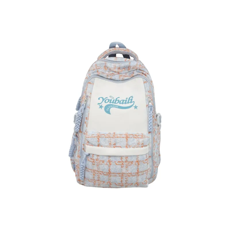 Kaka Tree Nylon Backpack Black/Pink/Brown/Blue/Green-18