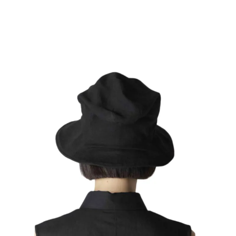 Yohji Yamamoto Cotton Hats & Caps Unisex Black-3