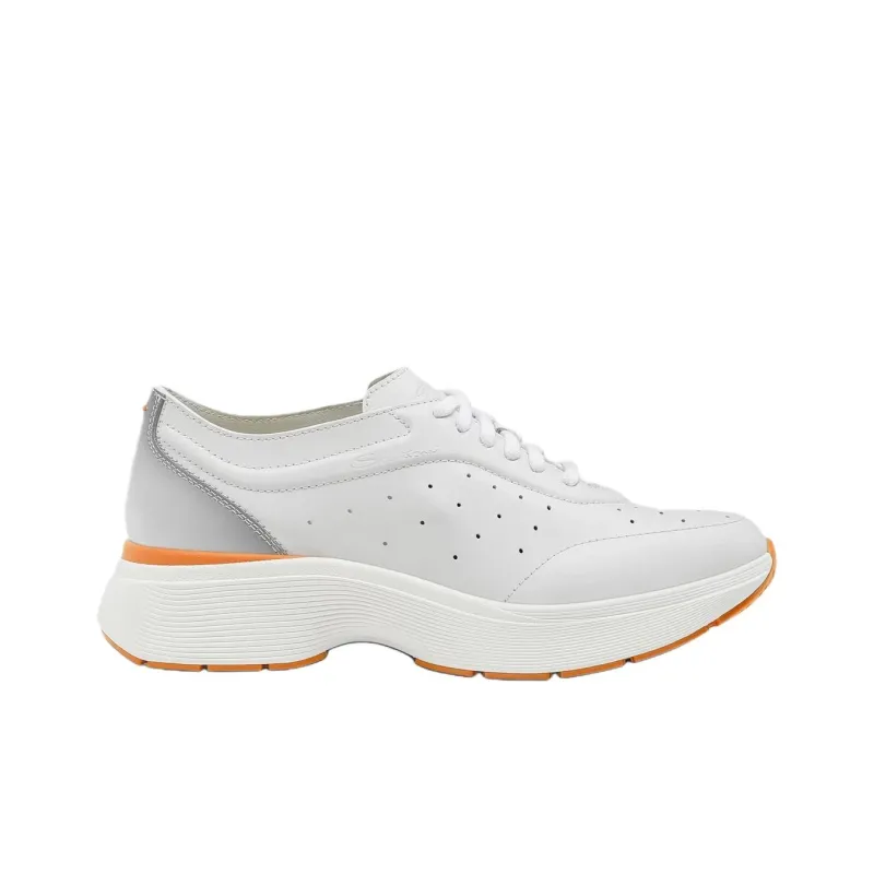 Santoni Bounce Low Top Casual Shoes Women's White-1