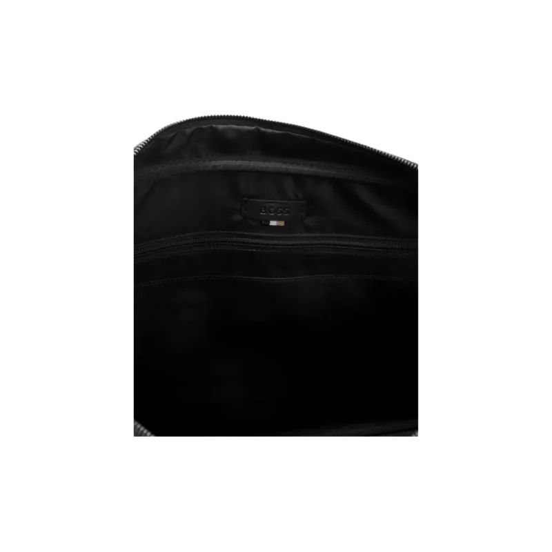 HUGO BOSS Leather Briefcase Men's Black-6