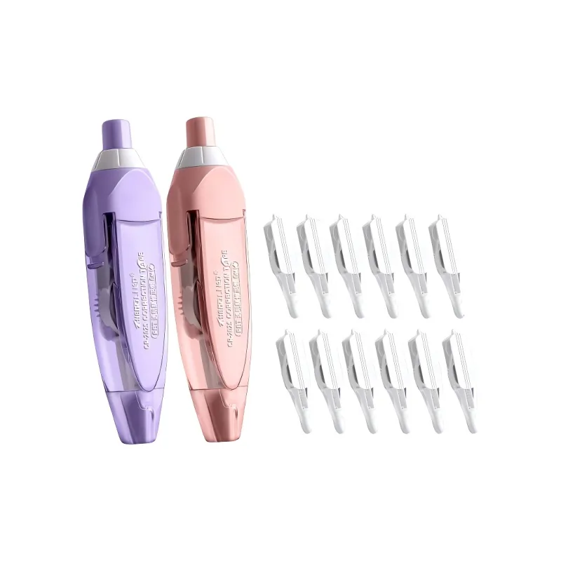 REBECCA LIM'S Push Activated Refillable Smooth For Students Correction Fluid/Correction Tape/Correction Patch-4