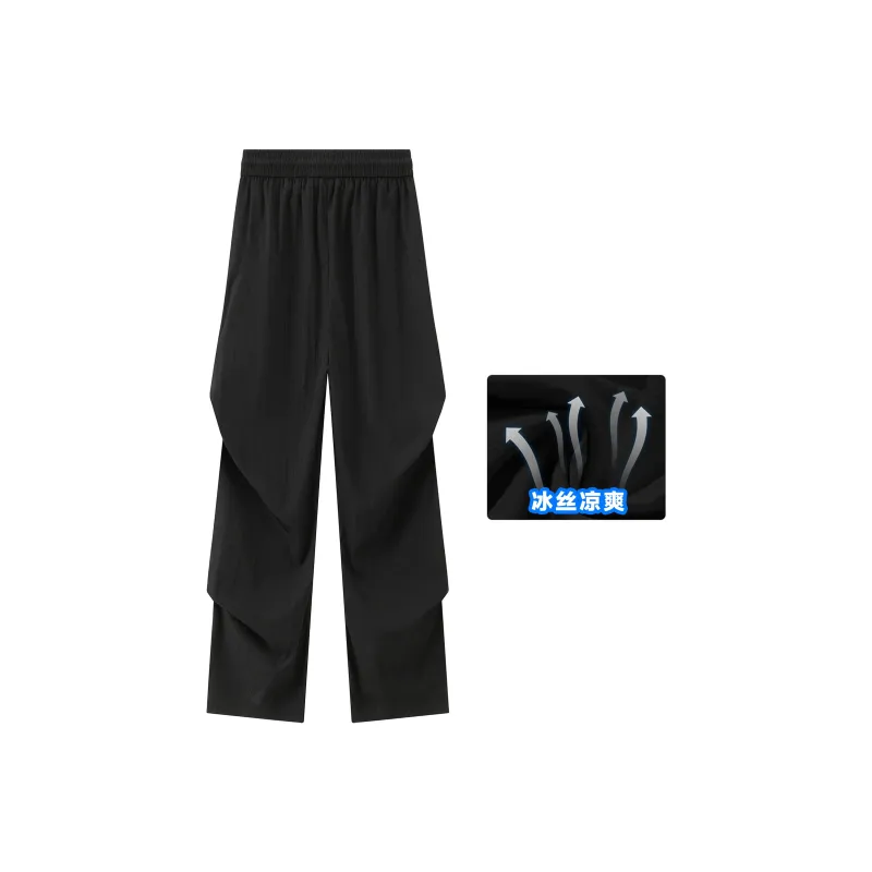 SOIE Casual Pants Unisex Gray White-14