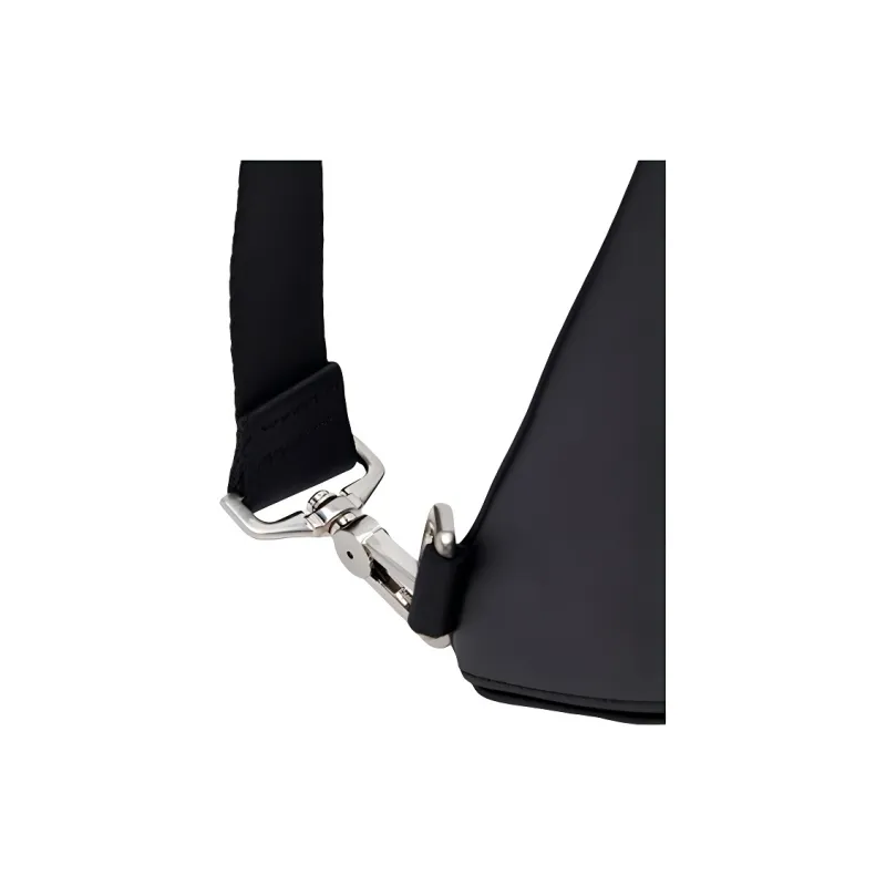 URBAN REVIVO Artificial Leather Sling Bag Regular Men's Black-4