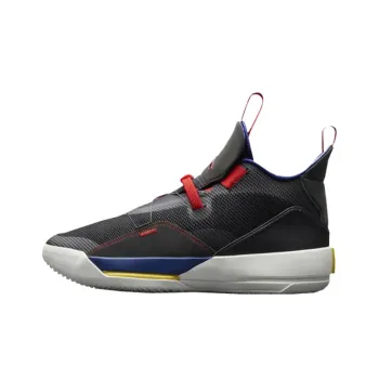 Jordan Air Jordan 33 Abrasion Resistant Mid Top Basketball Shoes Men's Black