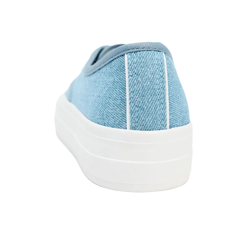 ZARA Abrasion Resistant Low Top Skateboard Shoes Women's Blue-3