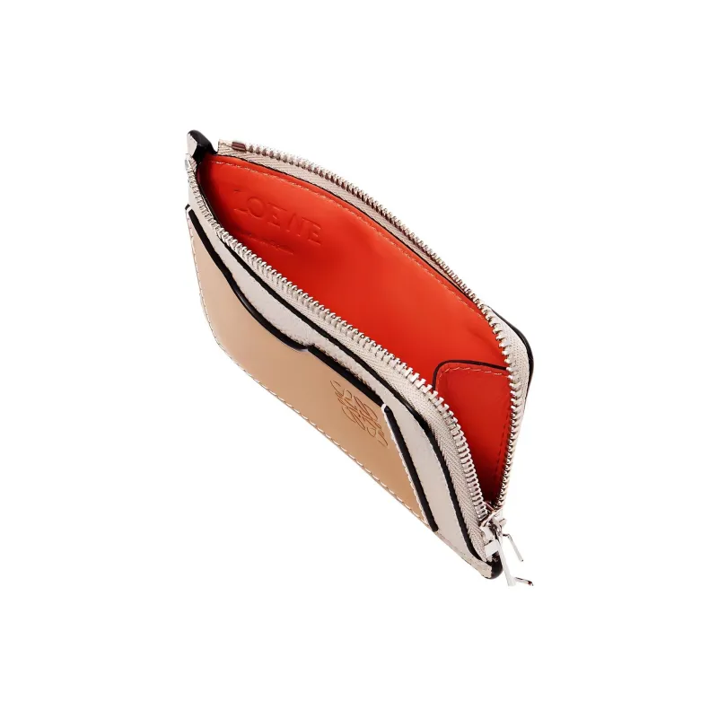 LOEWE Calfskin Card Holder Women's Beige-2