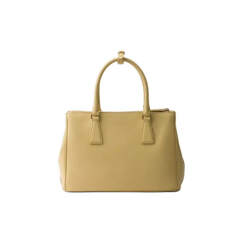 PRADA Cow Leather Shoulder Bag, Crossbody Bag, Handbag Medium Size Women's Vanilla Yellow-2