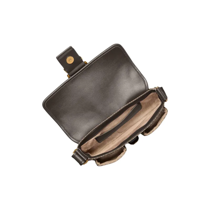 MICHAEL KORS Colby Polyester Handbag, Shoulder Bag Medium Size Women's Brown-1