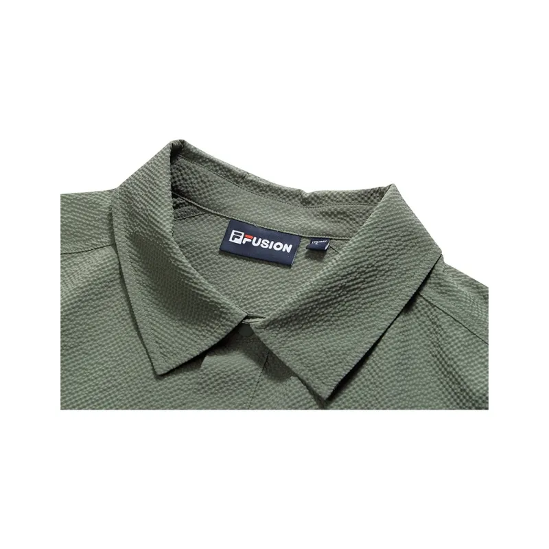 FILA FUSION LIFE Shirts Men Algae Dark Green DG-2